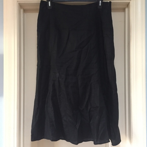 Richard Malcolm 100% linen black skirt size 14 - Picture 5 of 15